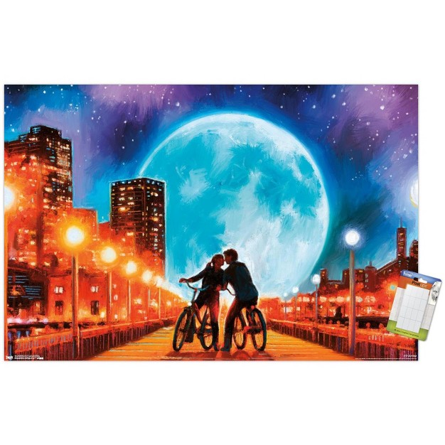 Trends International Pd Moreno Fine Art Love By The Moon Unframed Wall Poster Prints