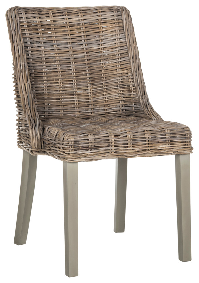 Caprice Wicker Dining Chairs   Set of 2   Tropical   Dining Chairs   by HedgeApple  Houzz