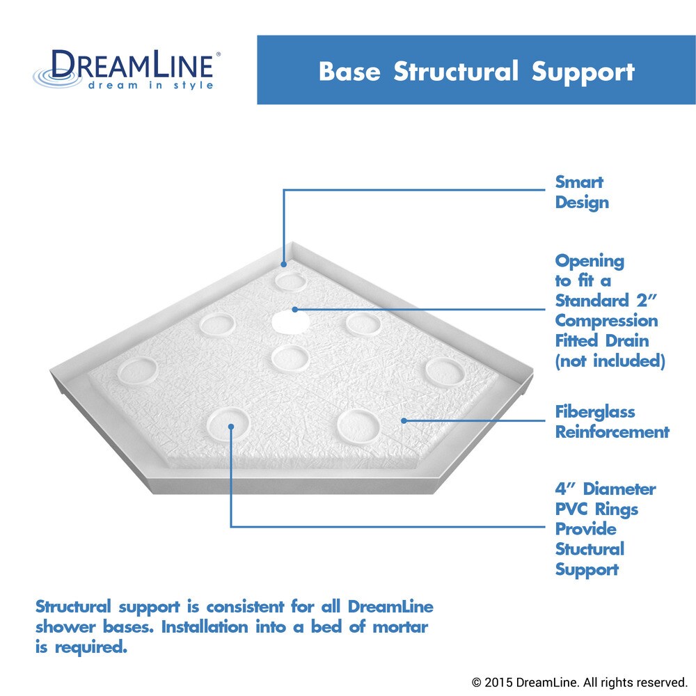 DreamLine Prism Lux 38 in. x 38 in. x 74 3/4 in. H Hinged Shower Enclosure and Shower Base Kit   38\