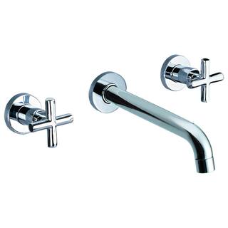 ALFI BRAND 8 in. Widespread 2-Handle Wall Mount Bathroom Faucet in Polished Chrome AB1035-PC