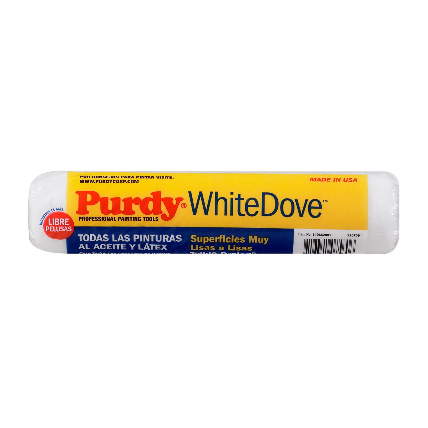 Purdy White Dove Woven Dralon Fabric 9 in. W X 1/4 in. Paint Roller Cover 1 pk