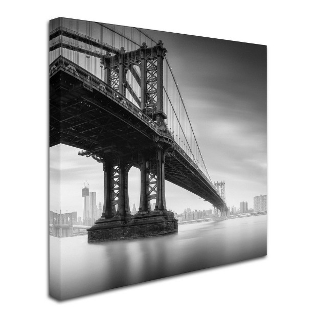 X 24 quot Manhattan Bridge I By Moises Levy Trademark Fine Art