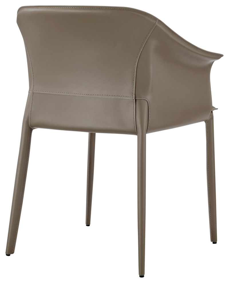 Callie Recycled Leather Dining Arm Chair   Modern   Dining Chairs   by New Pacific Direct Inc.  Houzz