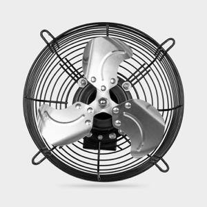 Aoibox 7 Inch Aluminum Shutter Exhaust Fan in Silver High Speed 1680 RPM 760 CFM 1-Pack SNMX5169