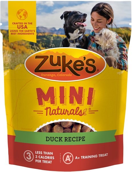 Zuke's Mini Naturals Duck Recipe Training Dog Treats