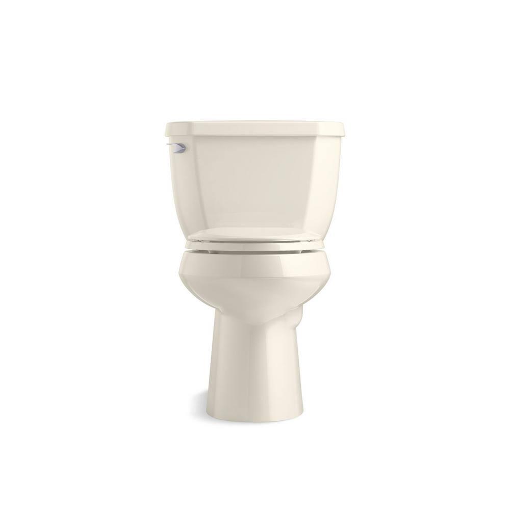 KOHLER Highline Classic Comfort Height 10 in RoughIn 2Piece 128 GPF Single Flush Elongated Toilet in Biscuit