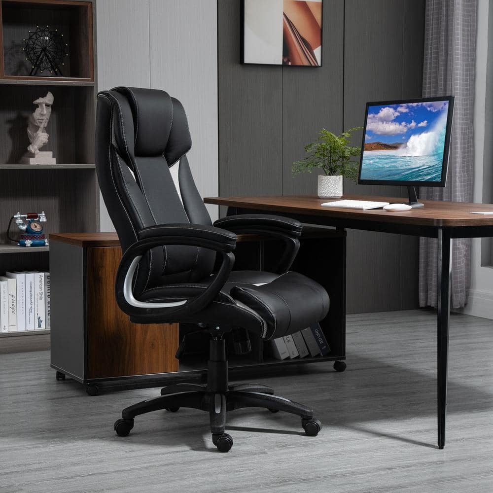 Vinsetto Modern Black Mesh Computer Chair with Back Support 921-249