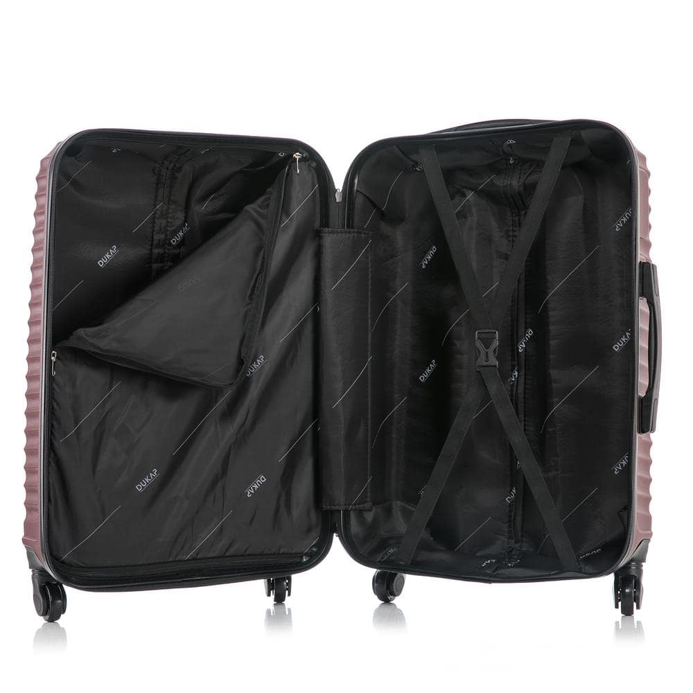 DUKAP 20 in. Carry-On Wine Adly Lightweight Hardside Spinner DKADL00S-WIN