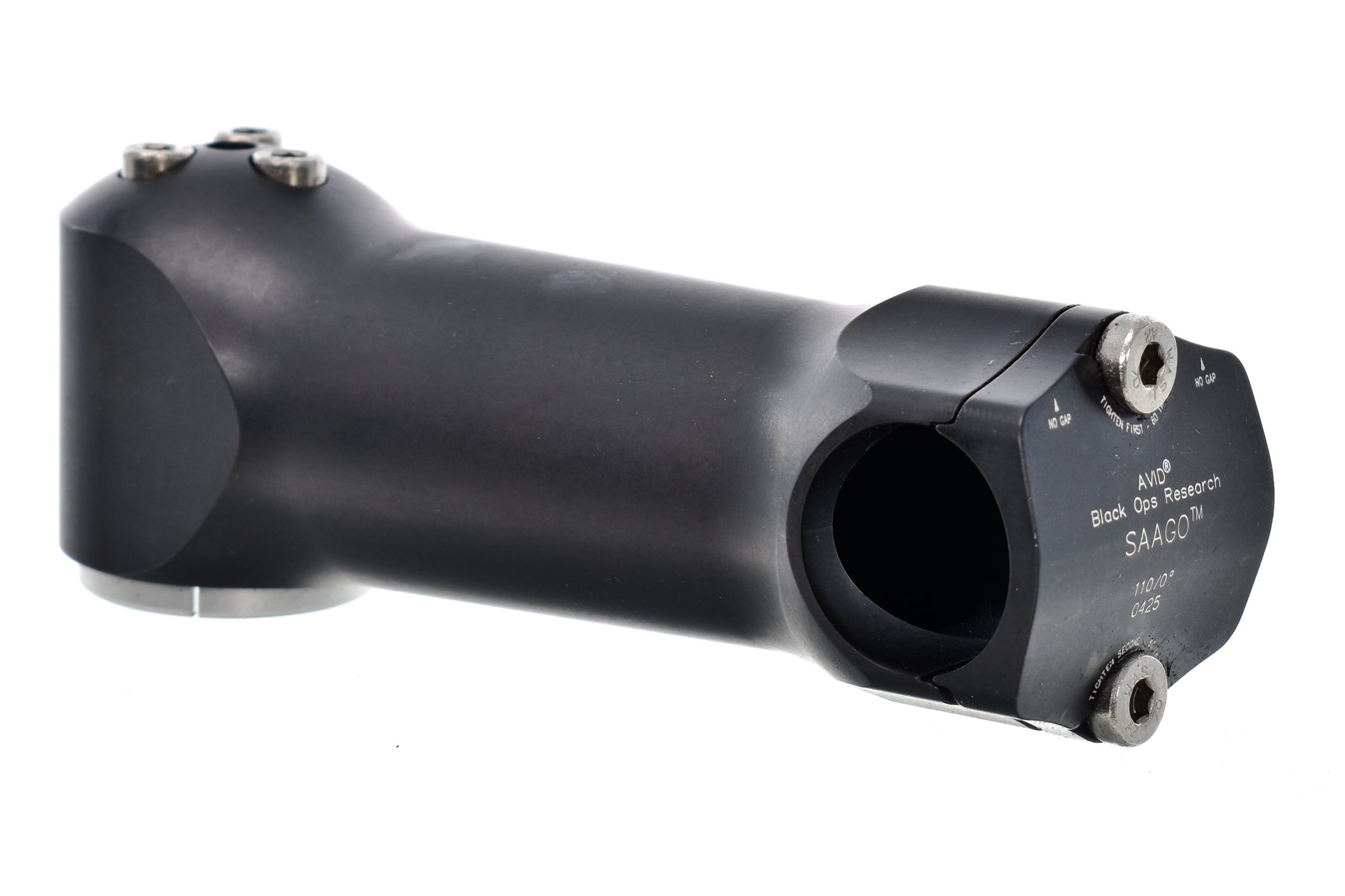 Avid Black Ops Research Saago Stem 25.4mm Clamp 110mm 0 Degree Black