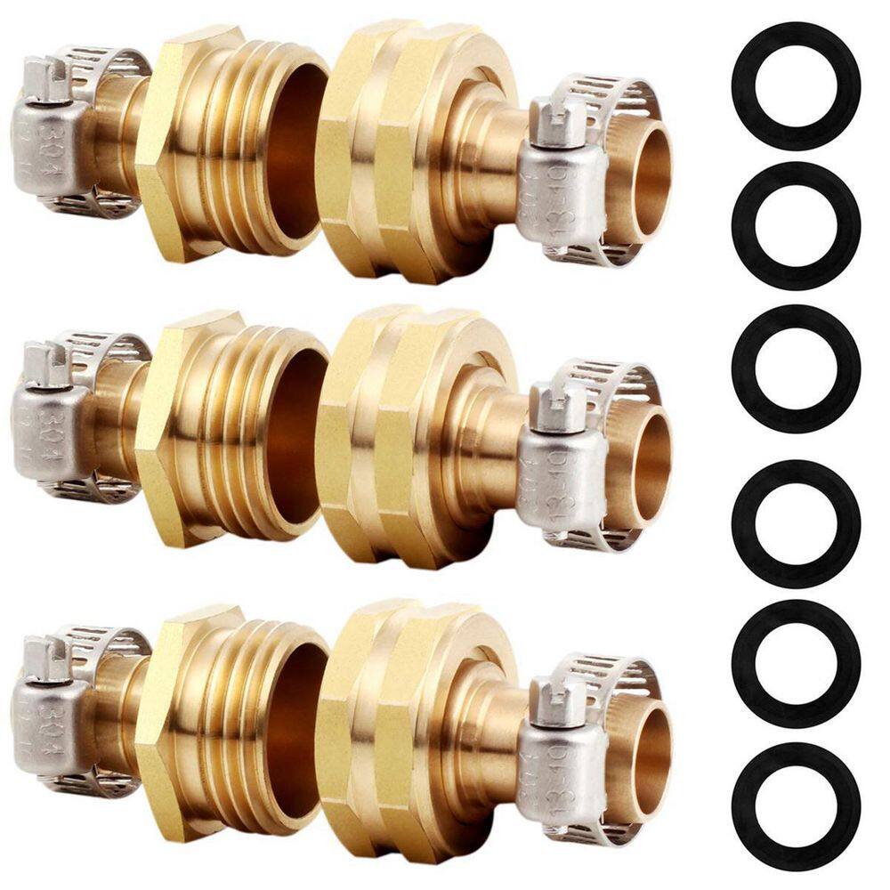 Dyiom Fit for 58 in. Garden Hose Repair Connector (3-Set) B08GC46DNF