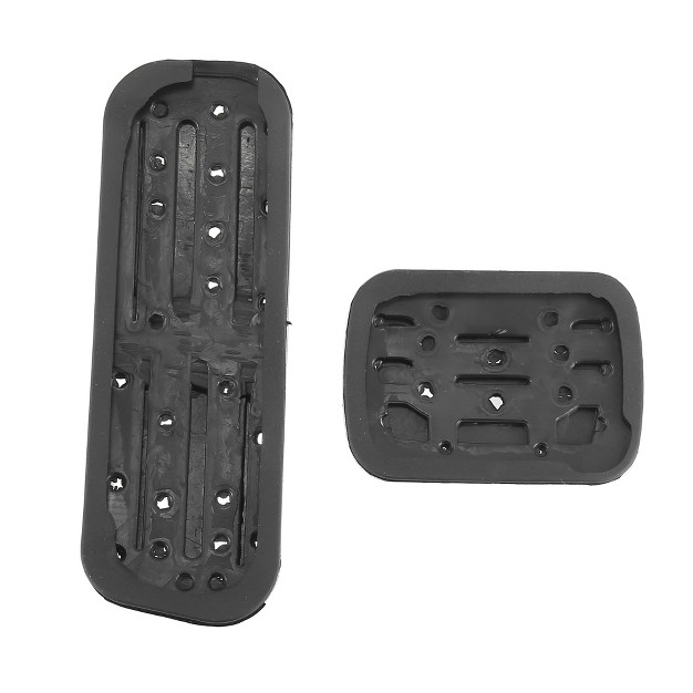 Unique Bargains Car Non slip Accelerator Gas Fuel Brake Pedal Pad Cover Kit For Ford Explorer 2010 2019 Black Silver Tone 1 Set