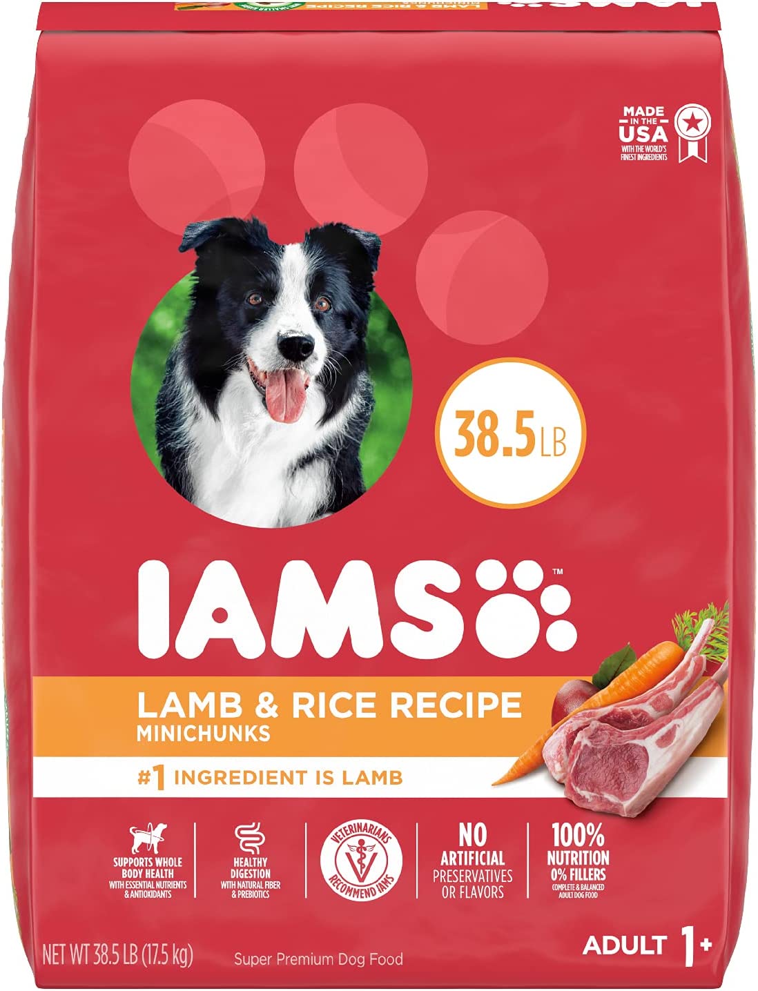 Iams Proactive Health High Protein with Lamb and Rice Adult Dry Dog Food 38.5 LB