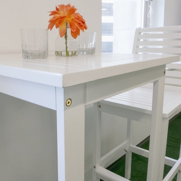 White Square Bar Table - 24