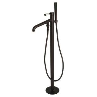 Kingston Brass Paris Single-Handle Freestanding Roman Tub Faucet with Hand Shower in Oil Rubbed Bronze HKS8135DPL