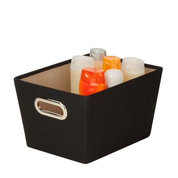 Honey can do Black Fabric Storage Bin 7 9 16 In H X 9 13 16 In W X 13 In D