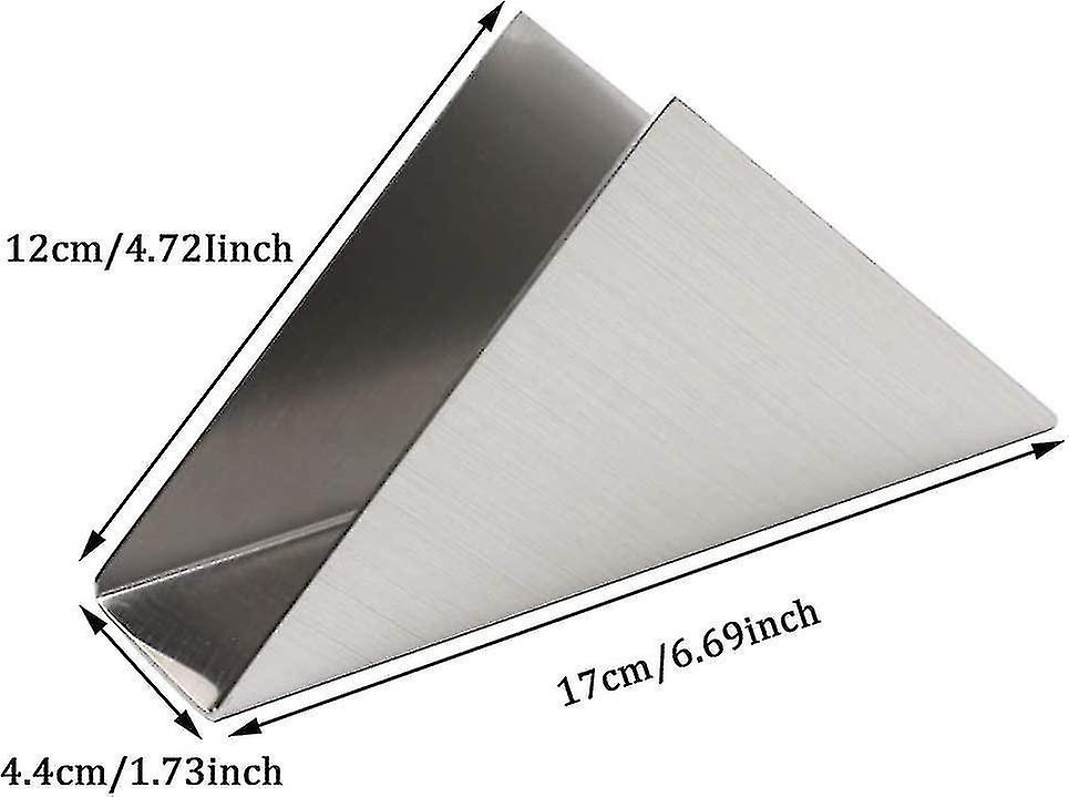 Kitchen Napkin Dispenser， Vertical Napkin Holder， Durable Napkin Holder Stainless Steel Triangle Nap