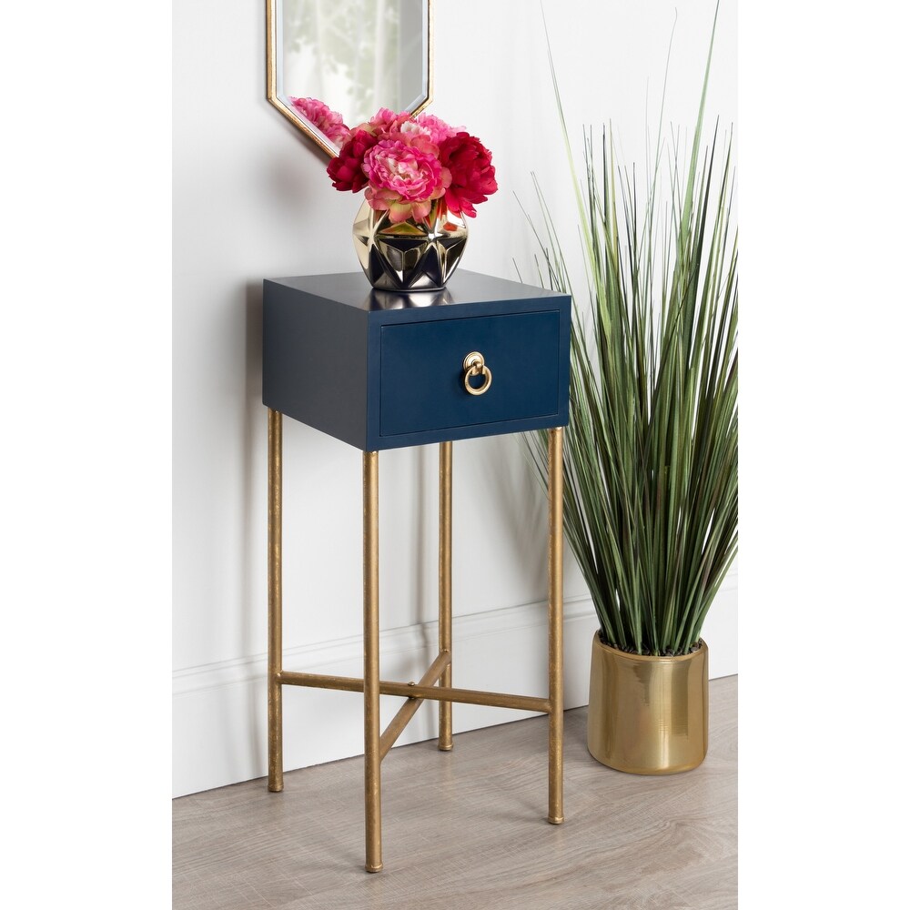 Kate and Laurel Decklyn Wood Accent Table   12x12x30