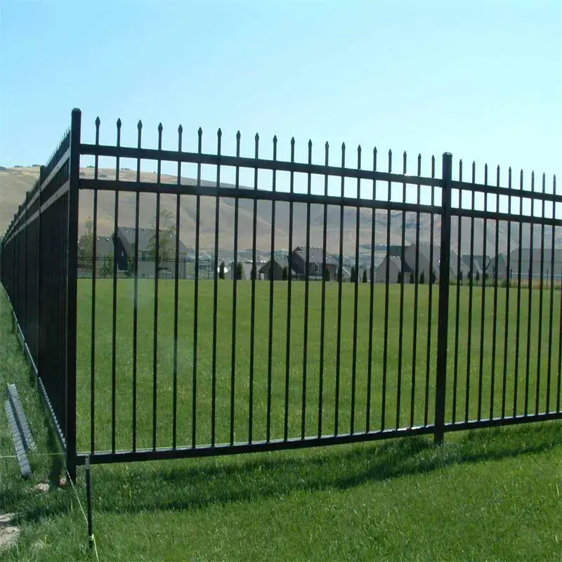 China Manufacturer Supply Durable Outdoor Metal Fence Easily Assembled Steel Fence