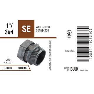 Halex 1 in. Service Entrance (SE) Water-Tight Connector 07310