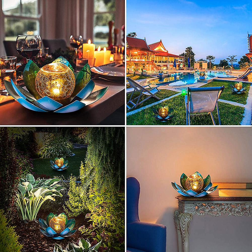 Solar Powered Led Flower Light Artificial Lotus Shape Floating Fountain Pond Garden Pool Lamp Led Night Light Solar Pool Light