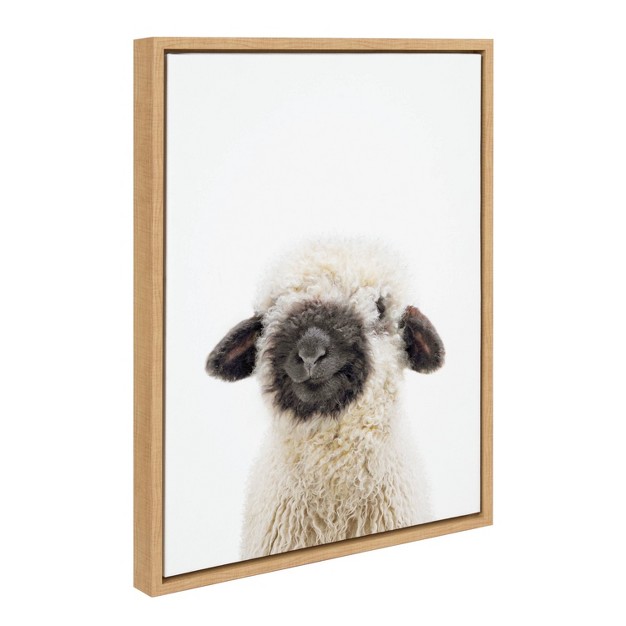 X 24 quot Sylvie Animal Studio Black Nosed Sheep Canvas By Amy Peterson Natural Kate amp Laurel All Things Decor