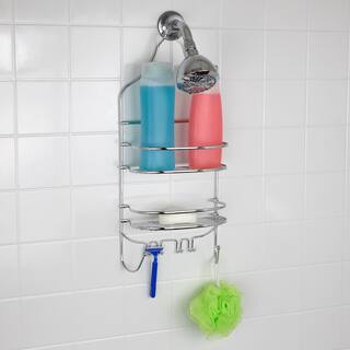 Home Basics Flat Wire Shower Caddy in Chrome SC00460