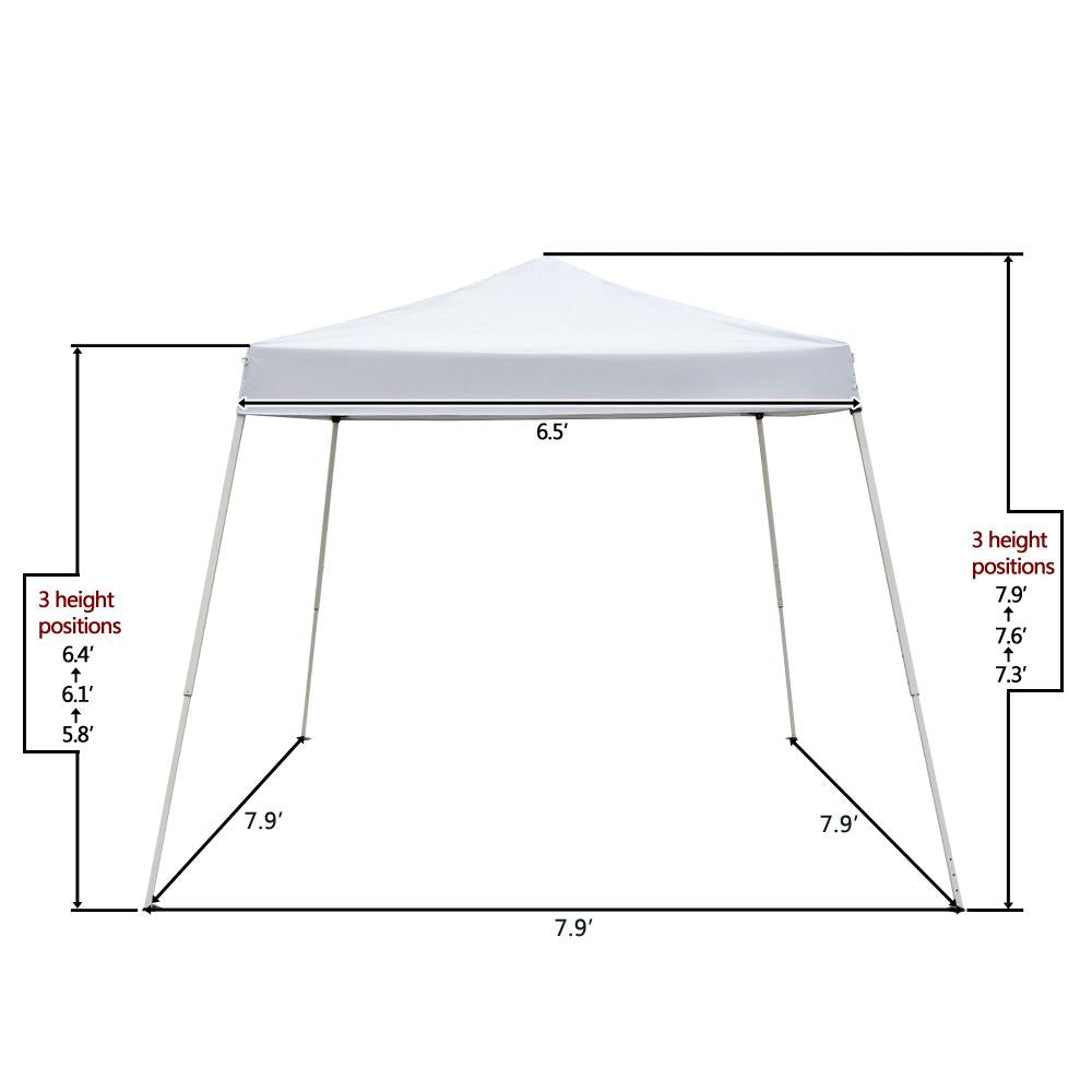 GoDecor Pop Up Wedding Party Tent Outdoor Patio Folding Gazebo Canopy Shade Shelter 8' x 8'