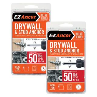 E-Z Ancor Stud Solver #7 x 1-14 in. Zinc-Plated Phillips Flat-Head Drywall Anchors Combo Kit Includes 2 (50-Pack) 99309