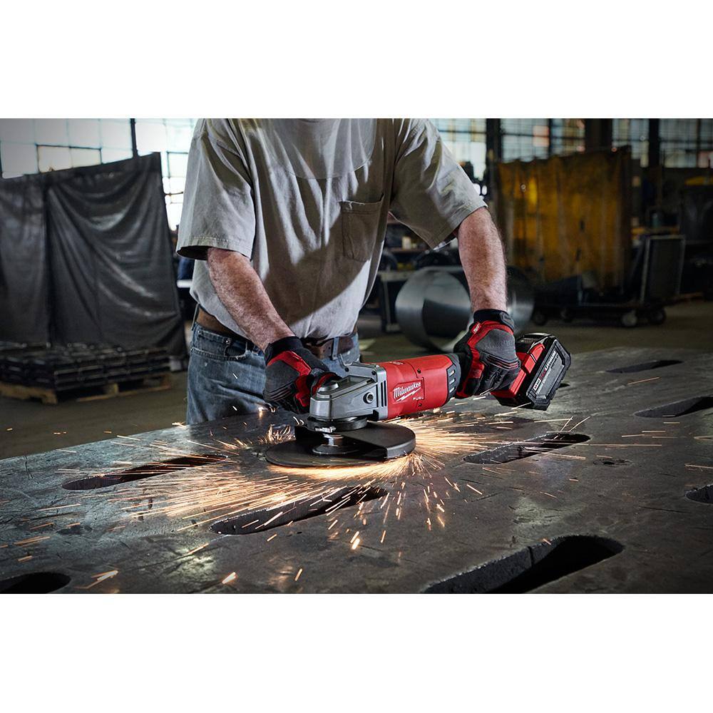 MW M18 FUEL 18-Volt Lithium-Ion Brushless Cordless 7 in.9 in. Angle Grinder with M18 FUEL Compact 38 in. Impact Wrench 2785-20-2854-20