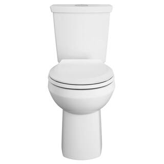 American Standard Cadet 3 Tall Height 2-piece 1.01.6 GPF Dual Flush Round Toilet in White Seat Included 3380BA216ST.020