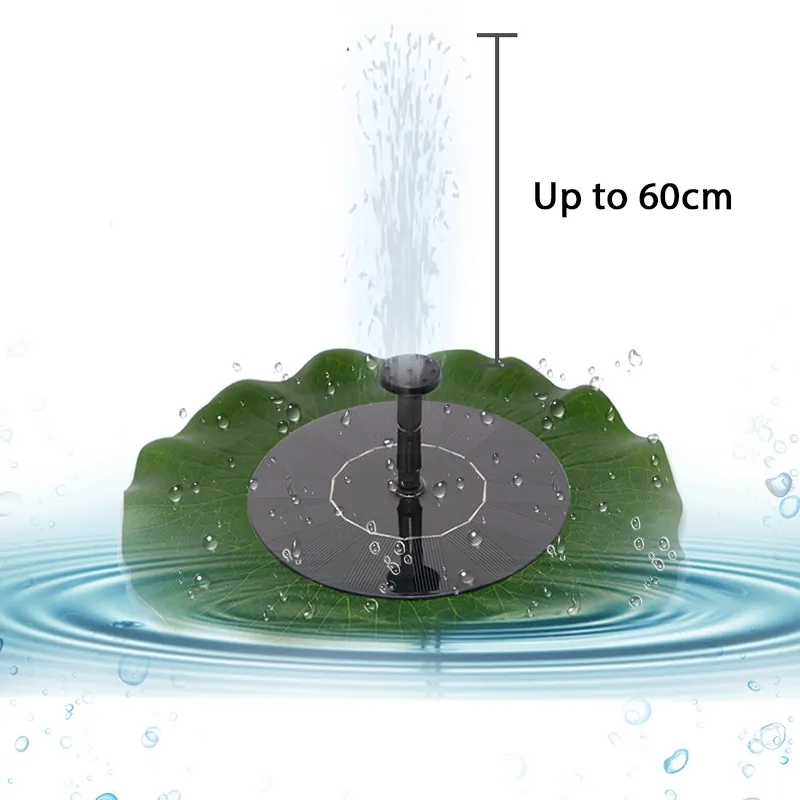 Hot Sale Solar Floating Garden Fountain Outdoor Garden Pond Landscape Decoration Lotus Solar Fountain Pump