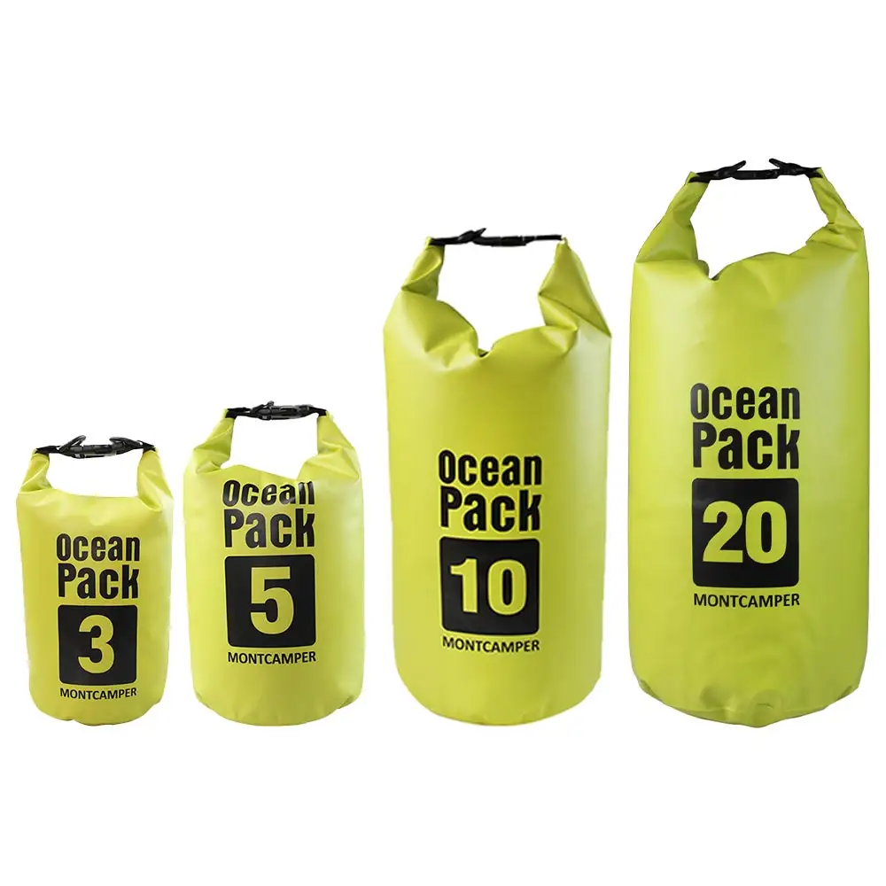 Custom 3L 5L 10L 20L PVC ocean pack camping hiking backpack waterproof dry bag