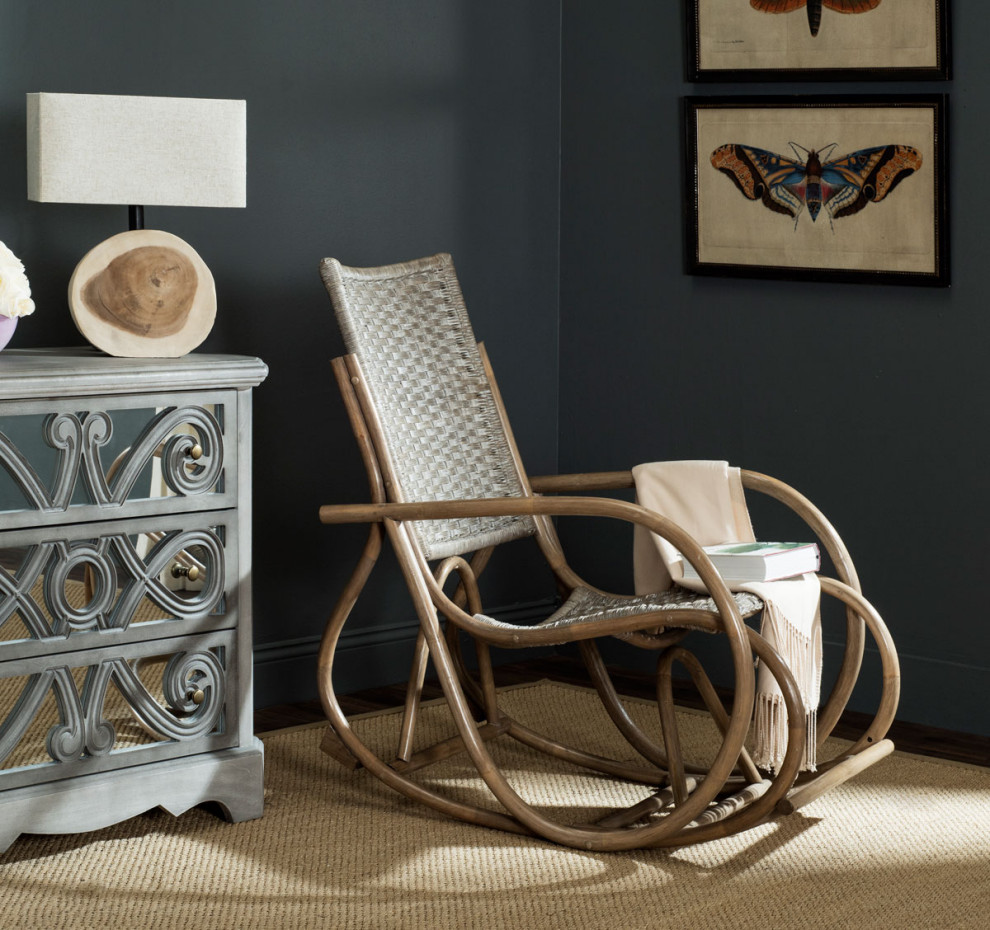 Layla Rocking Chair Antique Grey   Modern   Rocking Chairs   by Virgil Stanis Design  Houzz