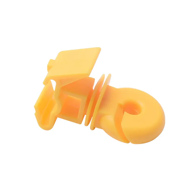 High voltage yellow plastic animal electric fencing snap on T post insulator for polywire