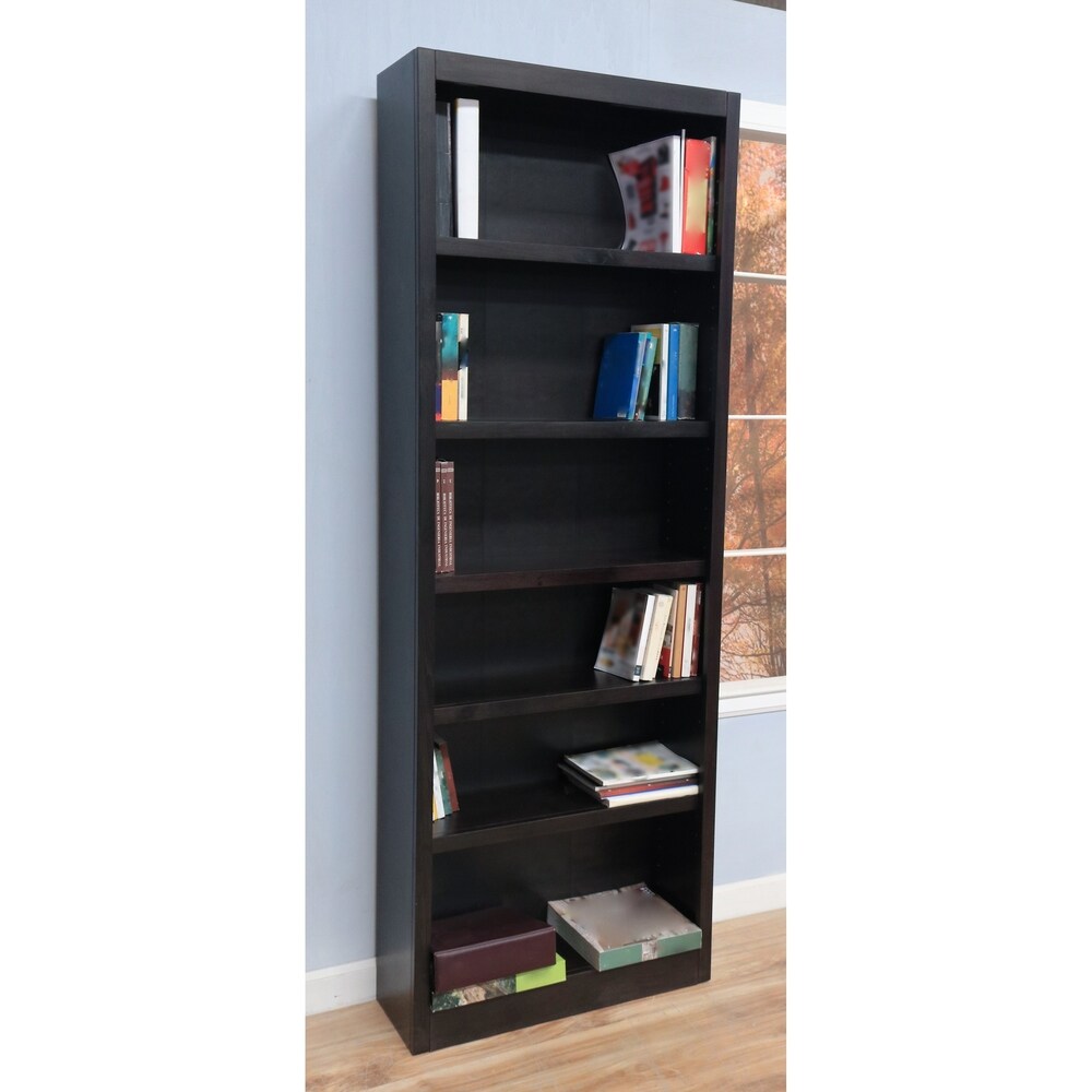 Concepts in Wood MI3084 Single Wide Bookcase  6 Shelves