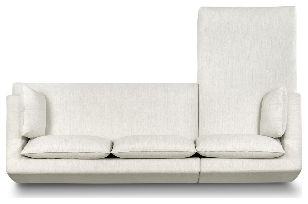 Poly and Bark Marcel Left Facing Sectional   Transitional   Sectional Sofas   by Edgemod Furniture  Houzz