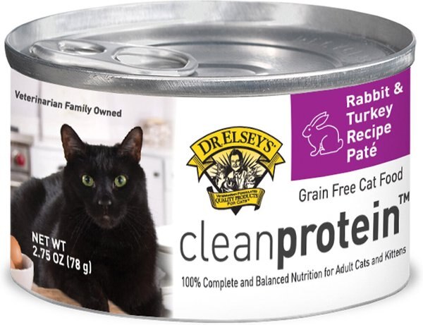 Dr. Elsey's cleanprotein Rabbit and Turkey Recipe Grain-Free Canned Cat Food