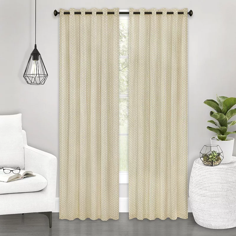 Achim Bedford Front Tab Window Curtain Panel