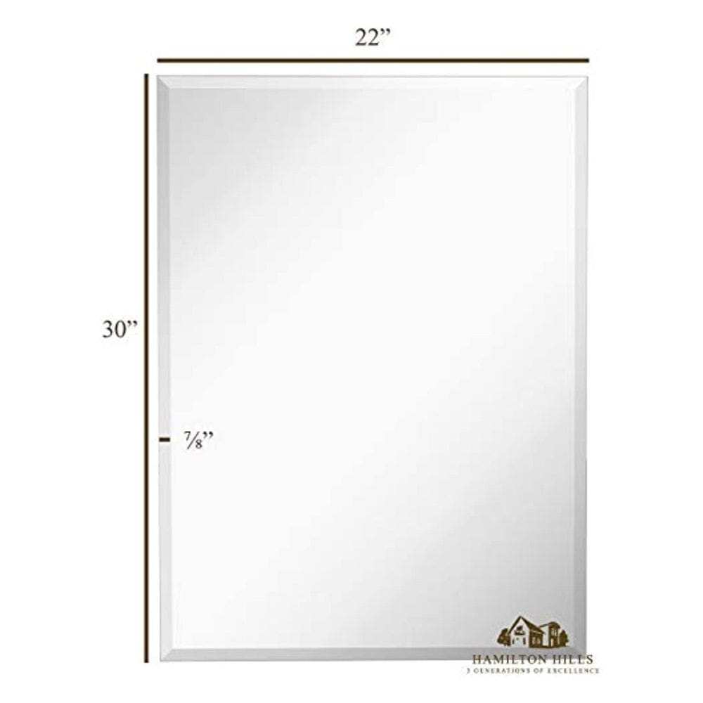 Large Frameless Mirror- 22