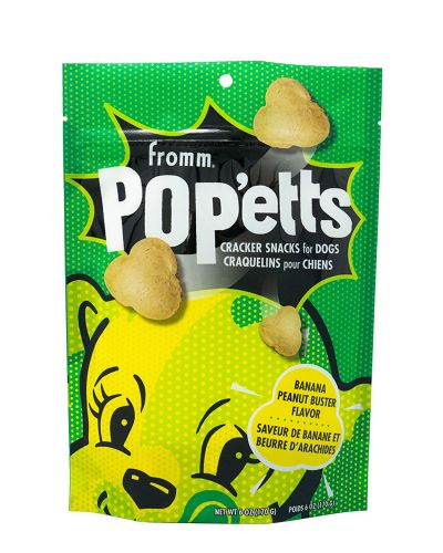 Fromm Popettts Banana Peanut Buster Flavor Dog Treats