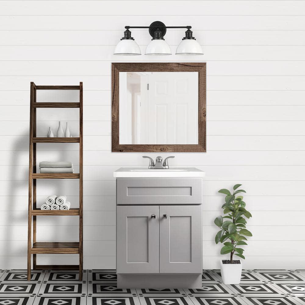 Design House Brookings Plywood 24 in W x 18 in D 2Door Shaker Style Bath Vanity Cabinet Only in Gray