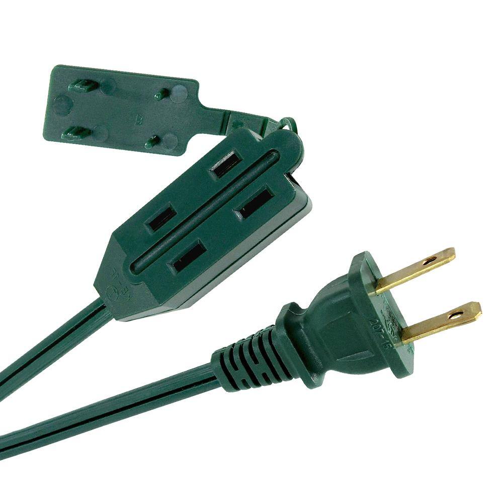 HDX 6 ft. 162-Gauge Green Cube Tap Extension Cord EXG-1626