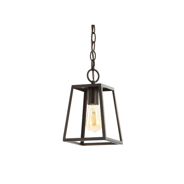 Adjustable Metal Ira Drop Pendant includes Energy Efficient Light Bulb Black Jonathan Y