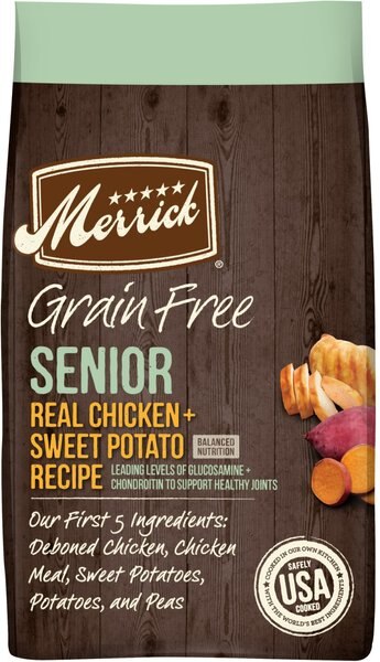 Merrick Grain-Free Senior Chicken + Sweet Potato Recipe Dry Dog Food