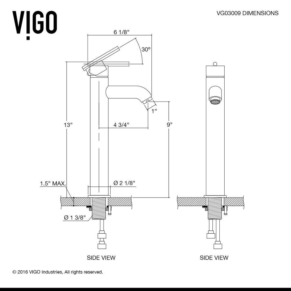 VIGO Glass Round Vessel Bathroom Sink in Silver with Seville Faucet and Pop-Up Drain in Brushed Nickel VGT838