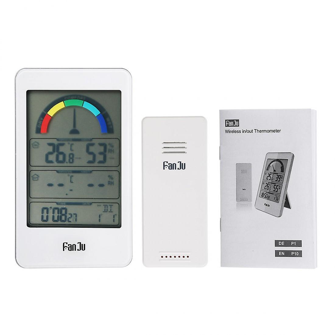 Digital Indoor And Outdoor Thermometer Comfort Indicator Hygrometer Temperature Trend Electronic Alarm Clock