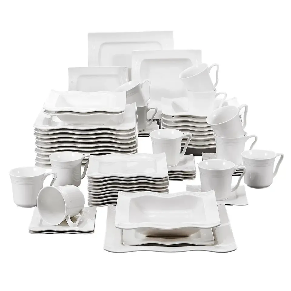 58pcs deluxe ceramic tableware set