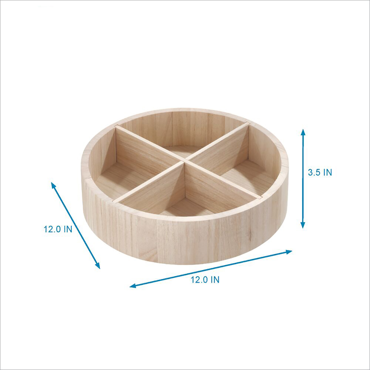 The Home Edit Sand Divided Lazy Susan