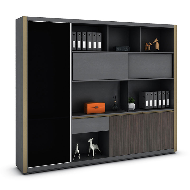 KAISON Display Unit 240cm - Dark Oak