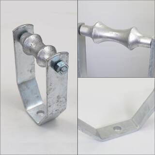 The Plumber's Choice 10 in. Galvanized Steel Hot Dipped Clevis Roller Hanger (5-Pack) IE10-ISZB-5